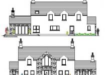 dwelling on a farm modern style