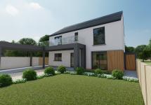 car port and glazed balcony 