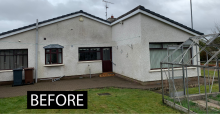 before of back of Extension and Refurbishment Ballymena 