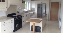 white coloured kitchen
