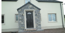 Stone front entrance 