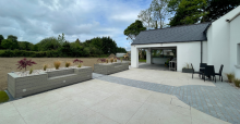 patio area in modern home in Northern Ireland 