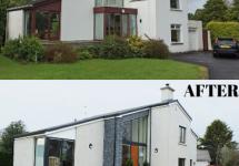This home was given a modern facelift and extension 