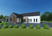 modern home front view 