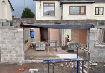 Flat roof extension