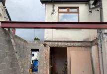 Steel bean for flat roof Architecture Northern Ireland 