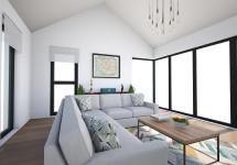 Floor to ceiling windows 