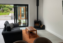 large glazing to patio area 