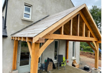 wooden covered veranda 