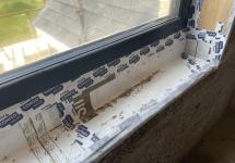 air tight tape around windows 