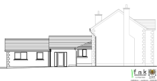 side elevations of new extension