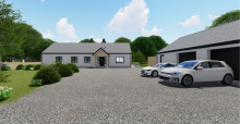 Traditional Home with garage